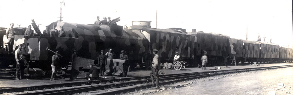 Russian armored train in Chinese Civil War