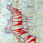 Eastern front 1943 map, WW2 battle of Kursk, Orel, Prokhorovka