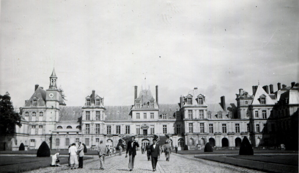 Castle and Palace Fontainebleau, photo after the Second World War