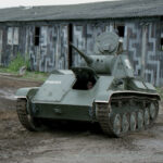 Kubinka tank museum soviet T-70 from WW2 battlefields