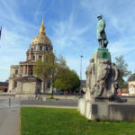 Les Invalides Paris Cathedral, ticket offices and WW1 monument 2024 April tour