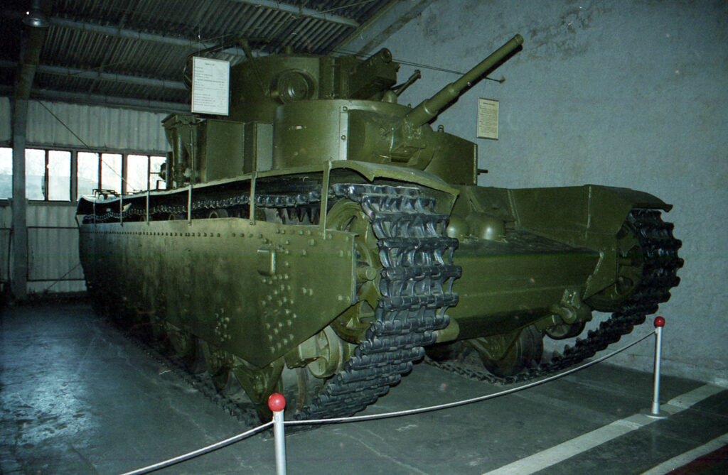 WW2 Soviet T-35 heavy tank Kubinka museum