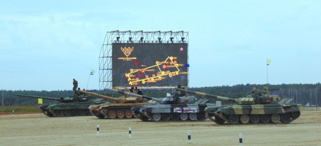 Tank Biathlon competitions map, Army Games in Patriot Park Russia