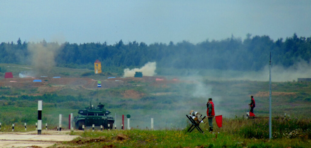 Tank shooting: target “tank”, International Army Games biathlon Kubinka Alabino