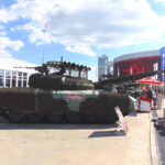 Russian battle tank T-72B3M with complex "Triton"